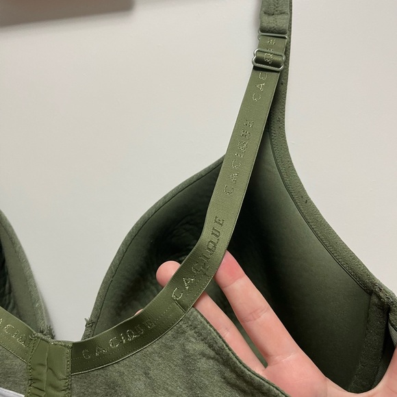 Cacique Lightly Lined T Shirt Bra Green Size 44DD - Picture 4 of 11